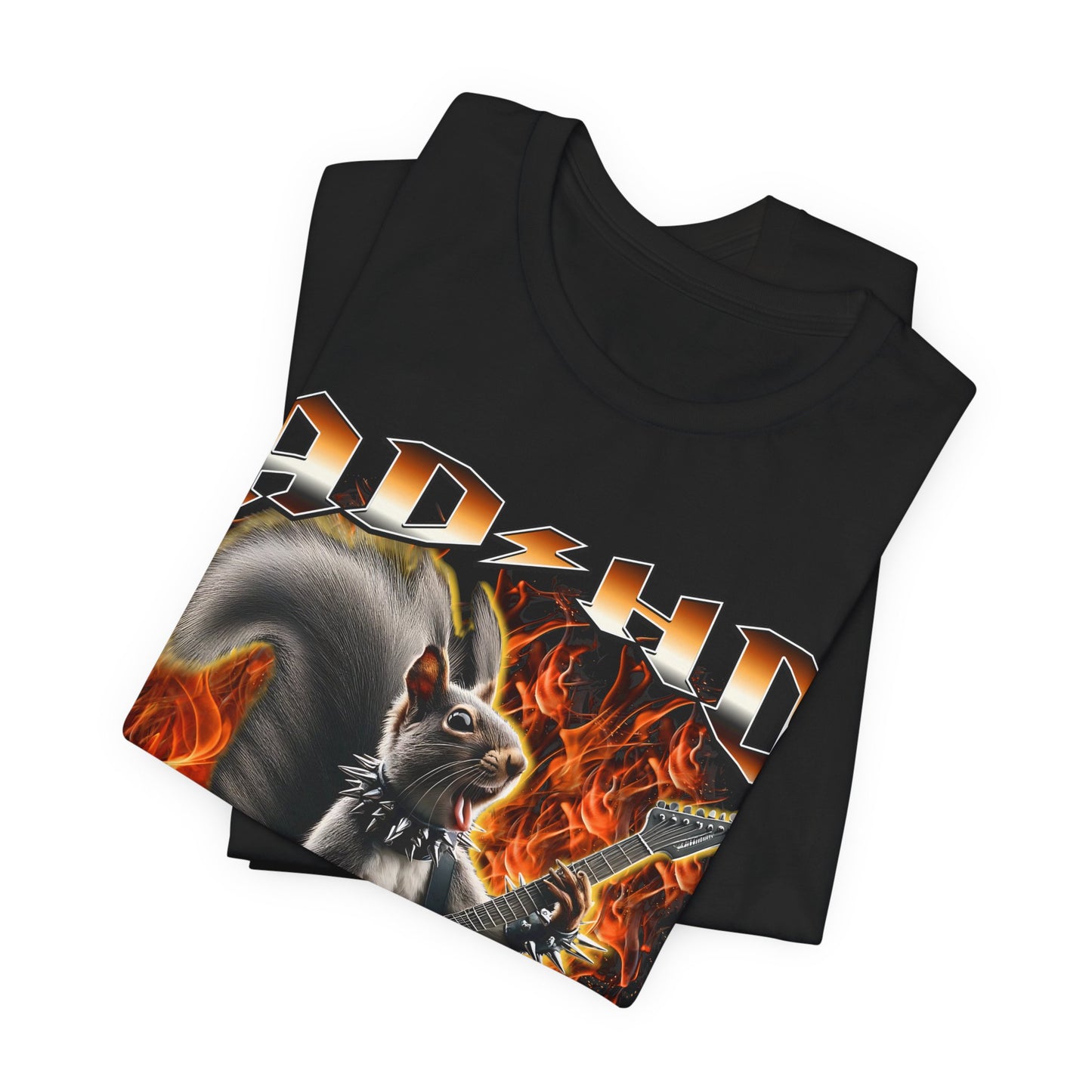 ADHD Squirrel | ADHD Squirrel | Standard | 3001 | Tee | Black