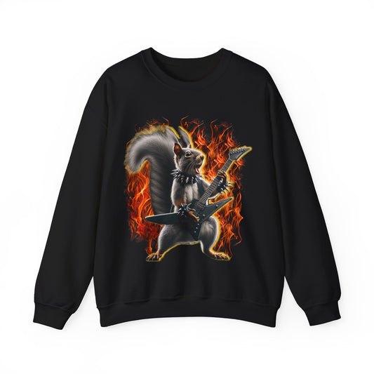 ADHD Squirrel | Solo Guitarist | Standard | 18000 | Crewneck | Black