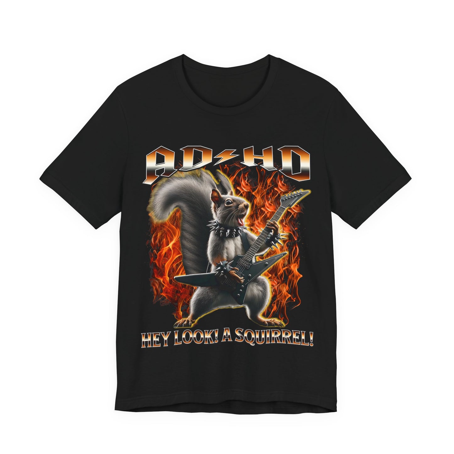 ADHD Squirrel | ADHD Squirrel | Standard | 3001 | Tee | Black