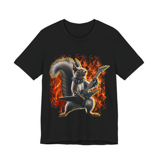 ADHD Squirrel | Solo Guitarist | Standard | 3001 | Tee | Black