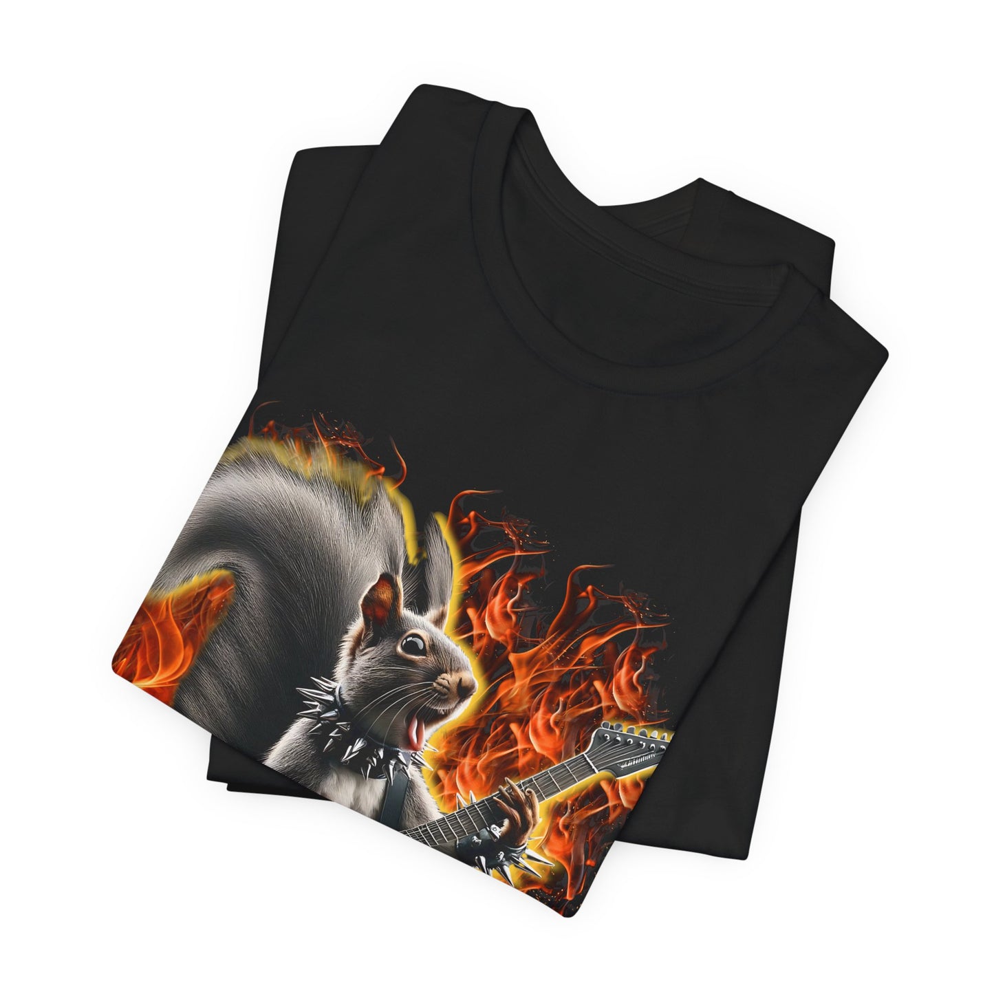 ADHD Squirrel | Solo Guitarist | Standard | 3001 | Tee | Black